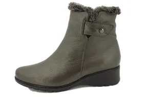 Ankle boot Green Leather