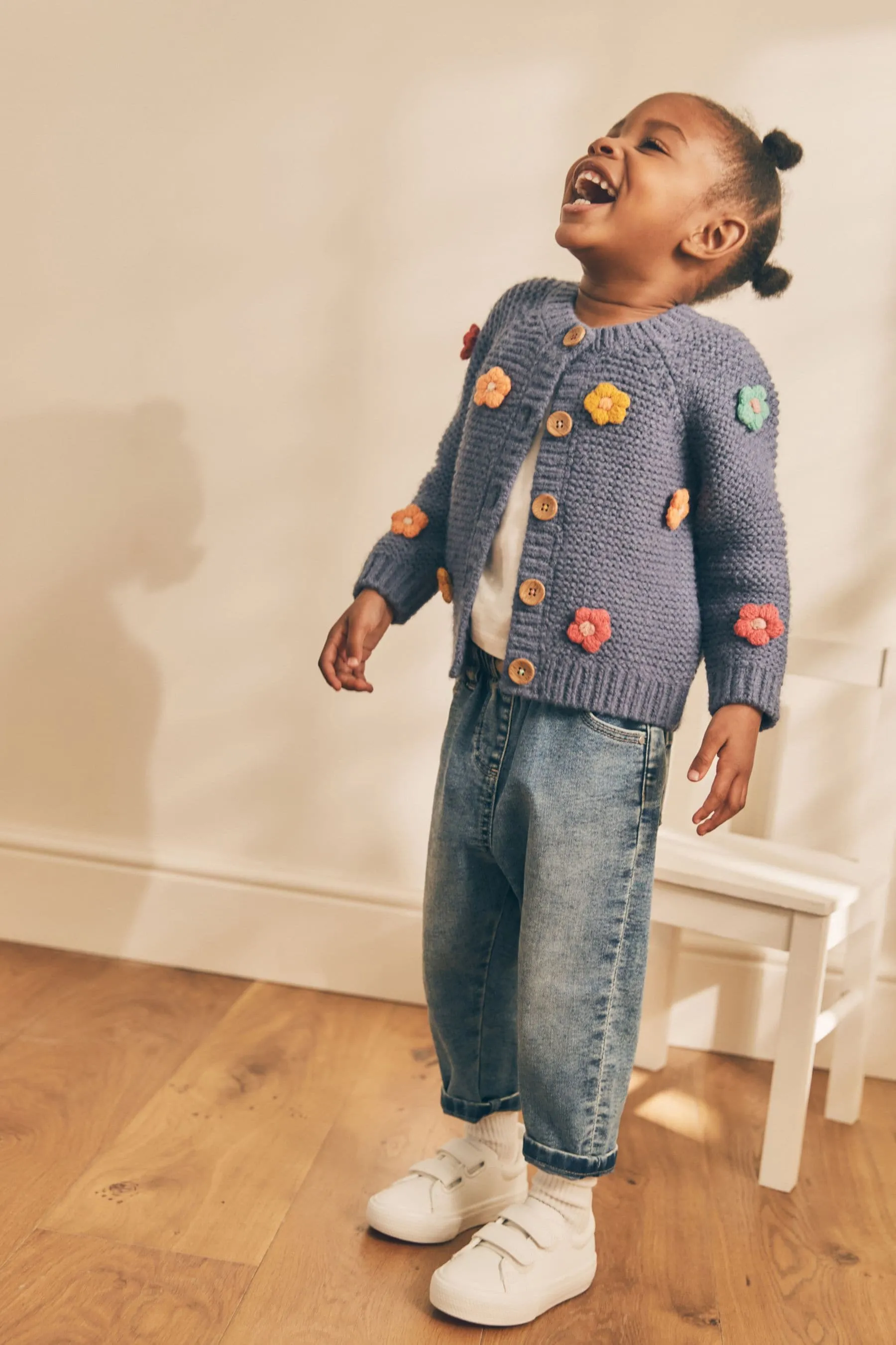 Azul - 3D Flower Cardigan (3mths-7yrs)