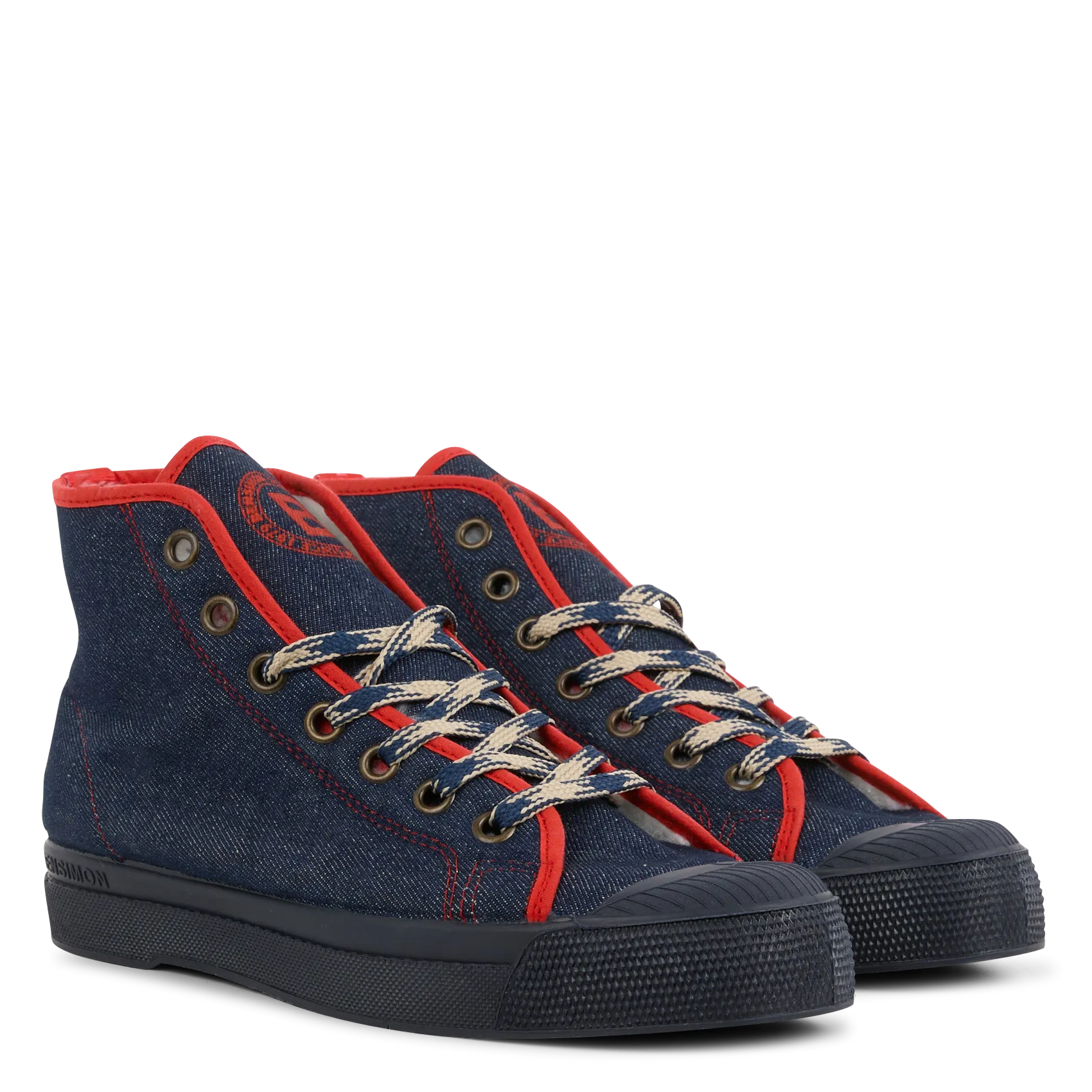 BENSIMON STELLA - Zapatillas altas de mezclilla en azul