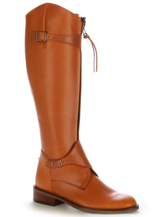 Bota hipica camel a medida-