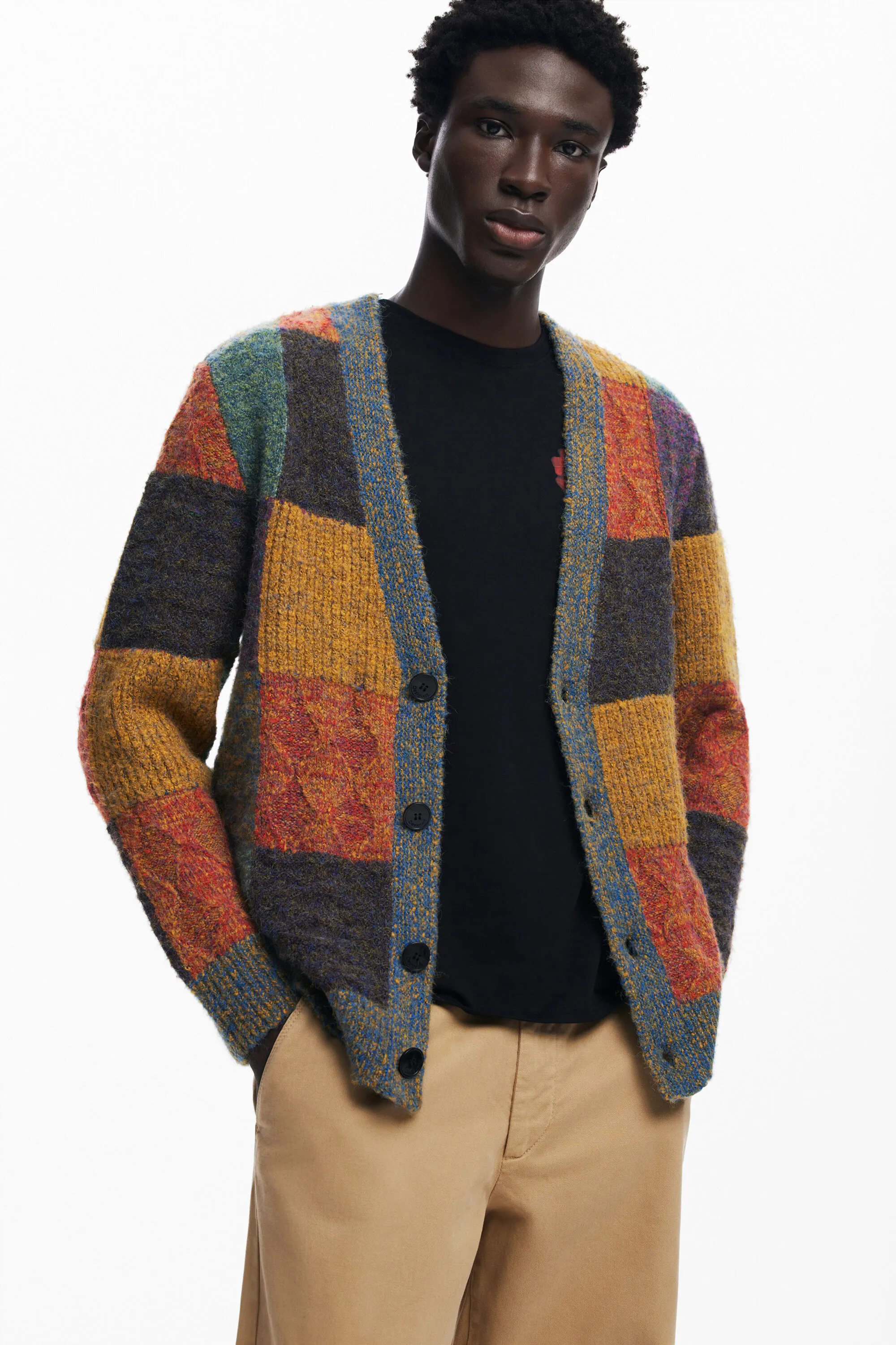 Cardigan cuadros