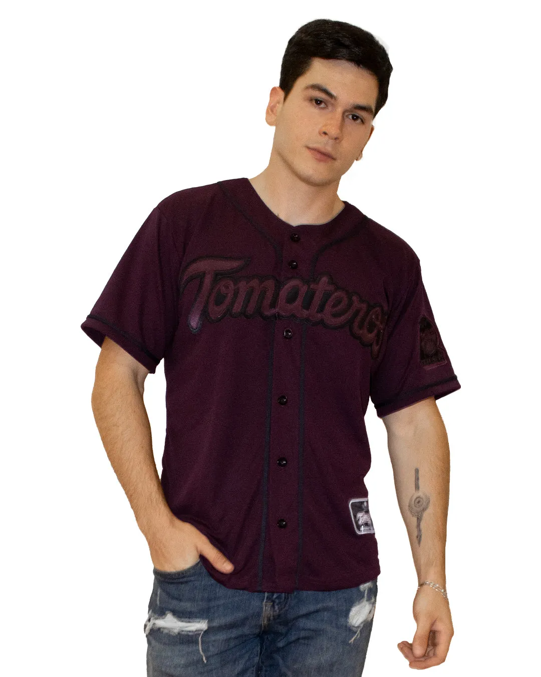 Casaca Oficial Guinda TOM negro Caballero