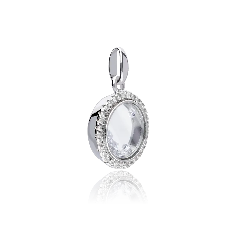 COLGANTE "AREIA" PLATA DE LEY Y CIRCONITAS