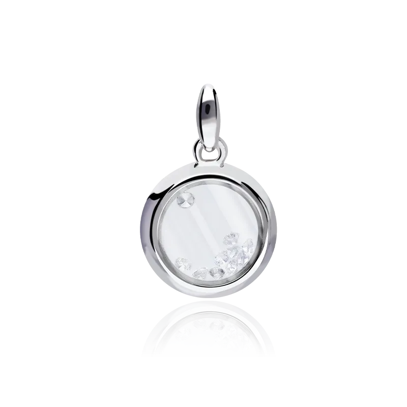 COLGANTE "AREIA" PLATA DE LEY Y CIRCONITAS