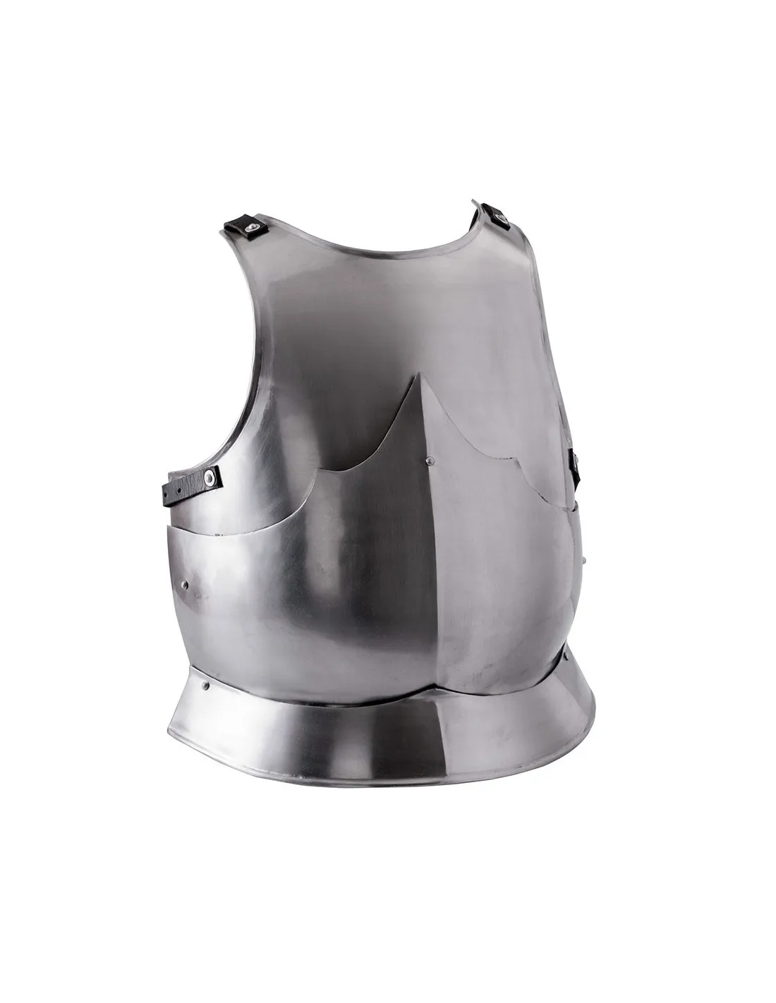 Coraza medieval europea funcional con pectoral y espaldar