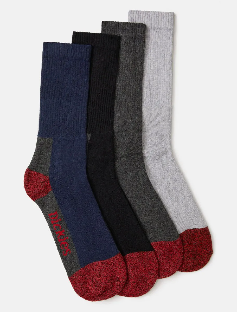 Dickies Five Pack Cushion Crew Socks