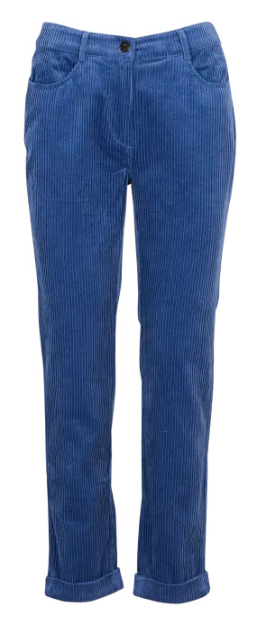 EKYOG CASEYL - Pantalón recto de pana acanalada en vaquero stone