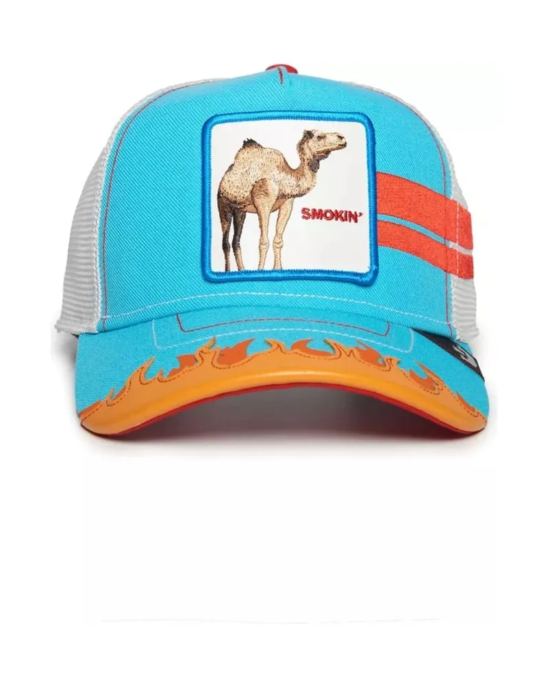 GORRA GOORIN BROS TURQUESA CAMELLO SOMEBODY STOP ME TRUCKER CAP