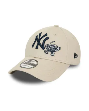 GORRA NEW ERA BEIGE YANKEES FOOD CHARACTER 9FORTY NEYYAN
