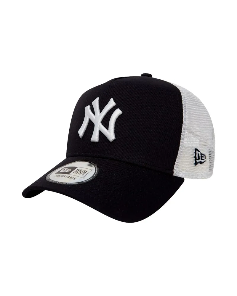 GORRA NEW ERA MARINO/BLANCA TRUCKER LOGO BORDADO FRENTE VISERA CURVA
