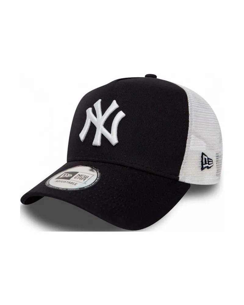 GORRA NEW ERA NEGRA /BLANCA TRUCKER LOGO YANKEES BORDADO FRENTE