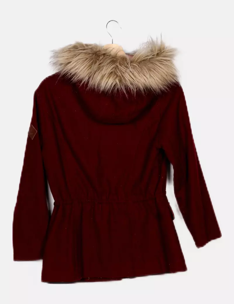Hollister Parka granate paño