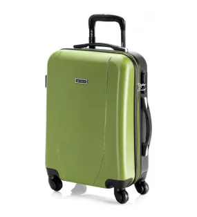 ITACA MALETA CABINA DE VIAJE CORTO RÍGIDA 4 RUEDAS TROLLEY 71150  PISTACHO, ANTRACITA -55X38X20CM-
