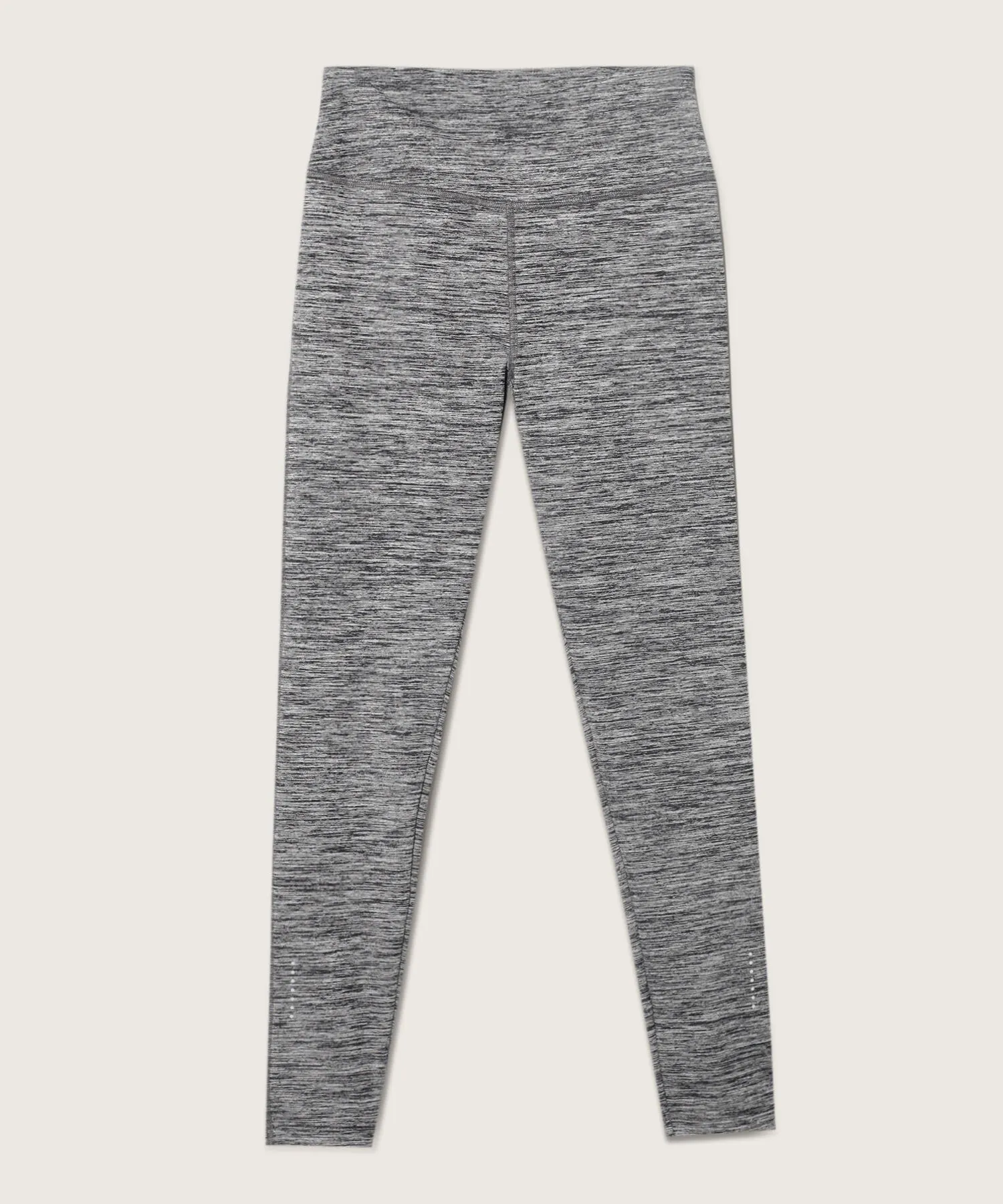 Leggings Jaspe Largo Con Reflectivos Laterales, Cotilla Y Pinzas Posteriores-