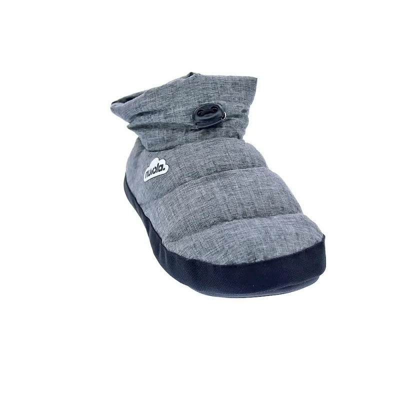 Nuvola Pantuflas Mujer Boot Home Marbled Grey Gris
