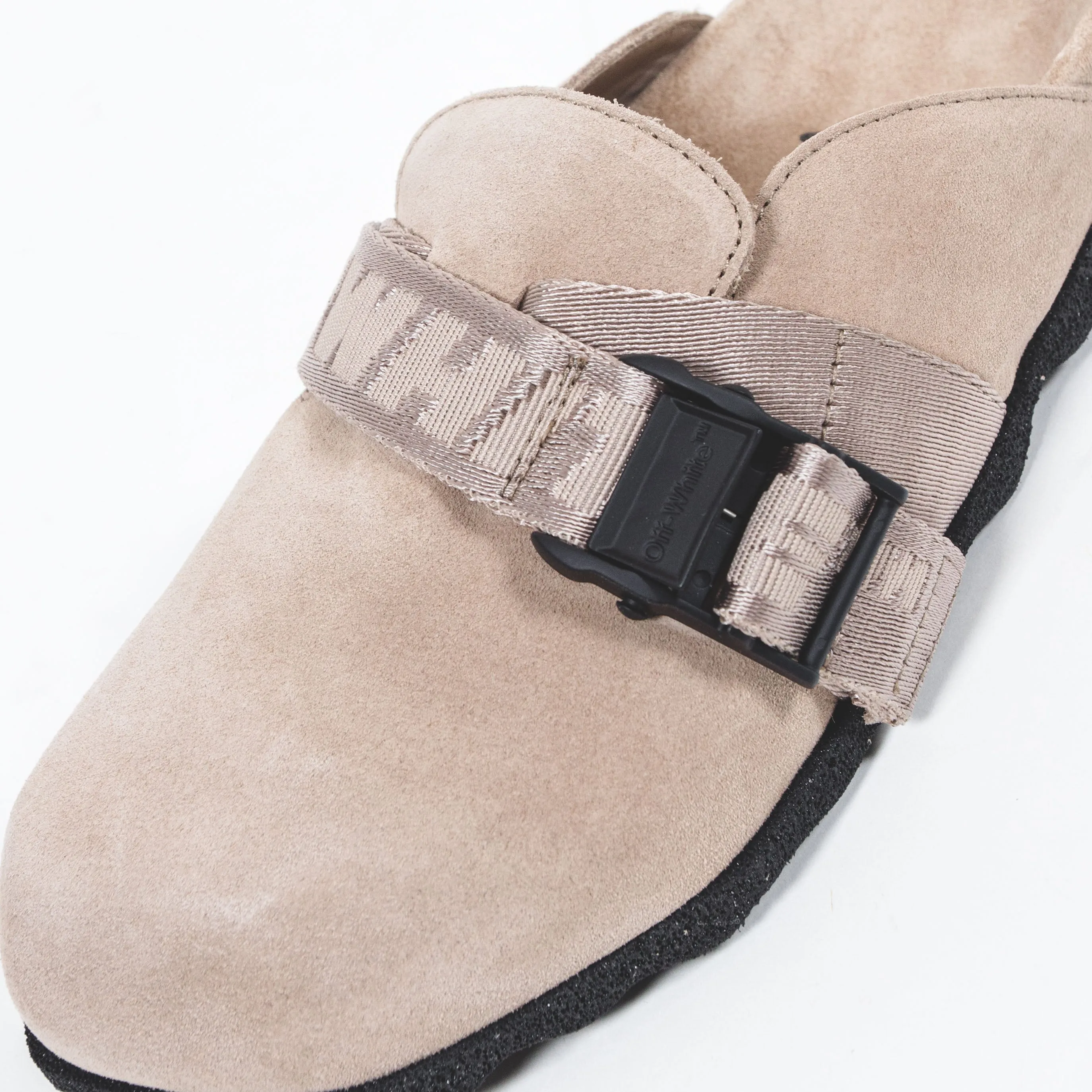 OFF-WHITE SUEDE INDUSTRIAL BELT SABOT SAND SAND