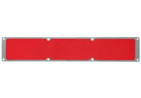 Placa antideslizante, aluminio, Universal, rojo, 1000 x 114 mm