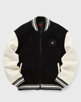 Pleasures Smoke Knitted Varsity Jacket