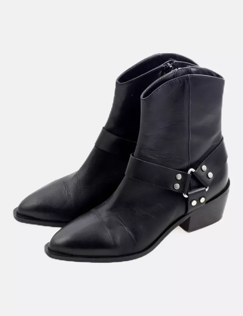 Pull&Bear Botín negro casual