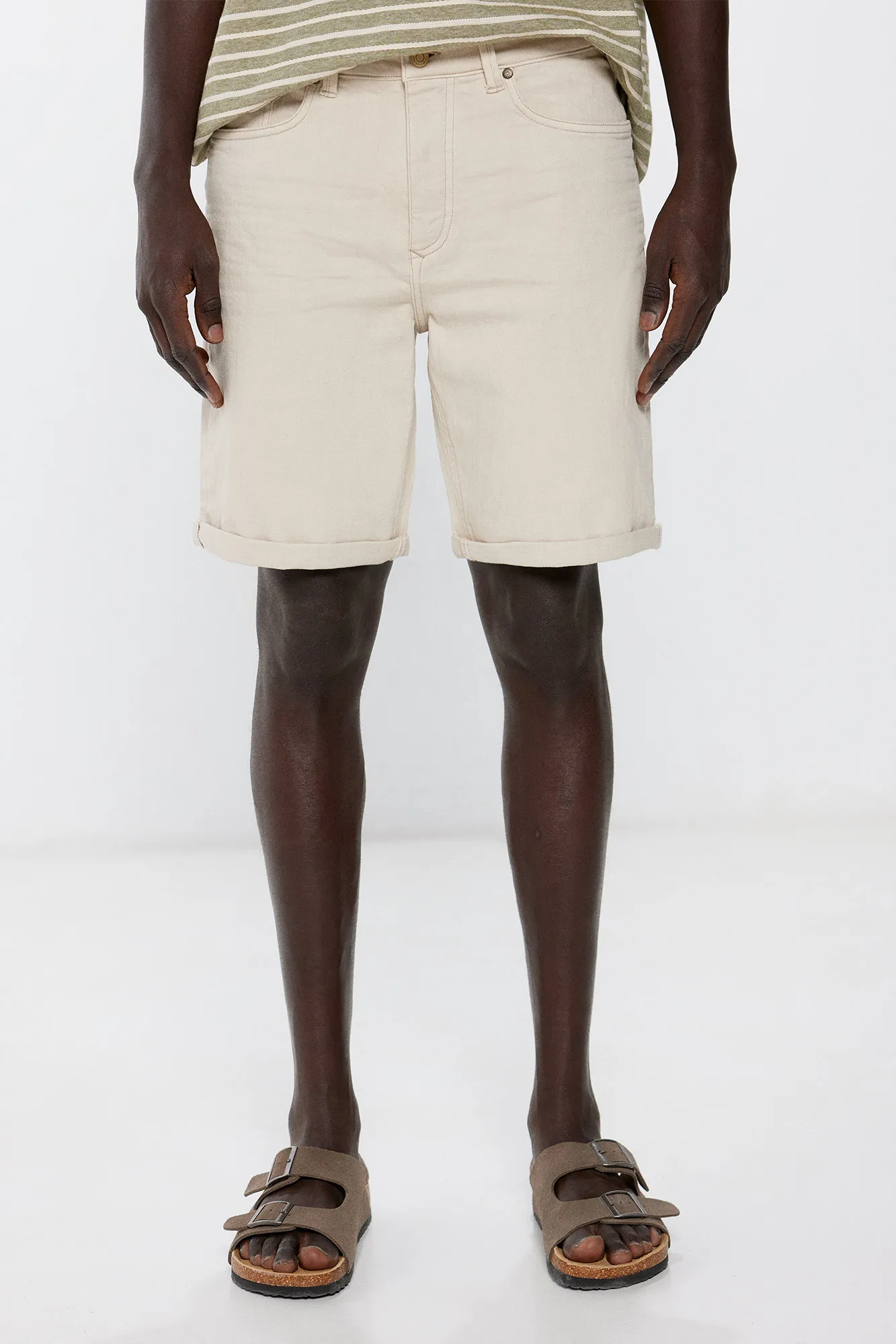 Springfield Bermuda vaquera slim cruda
