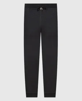 Stefano Ricci Black logo joggers