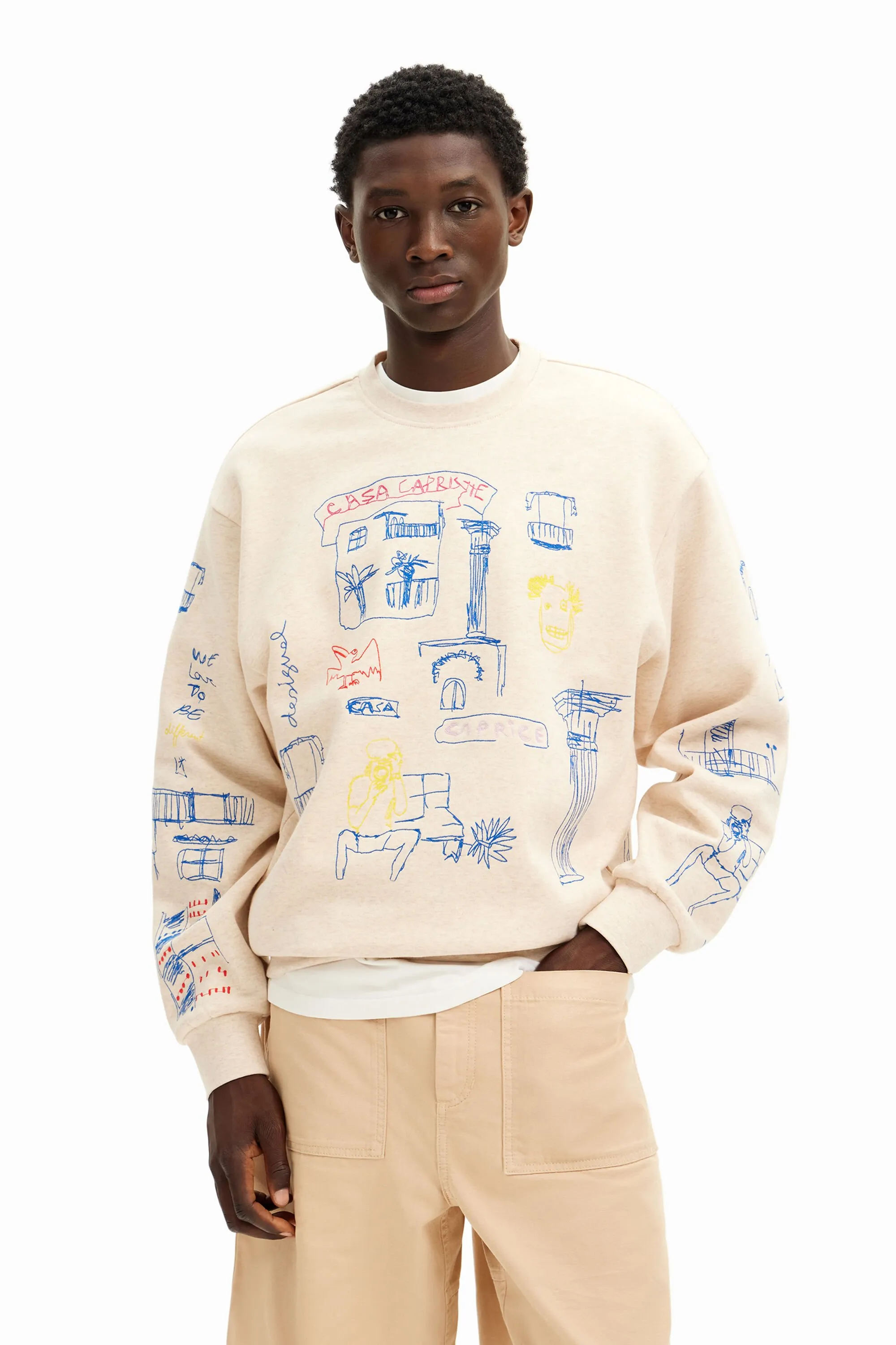Sudadera con diseño de ilustración