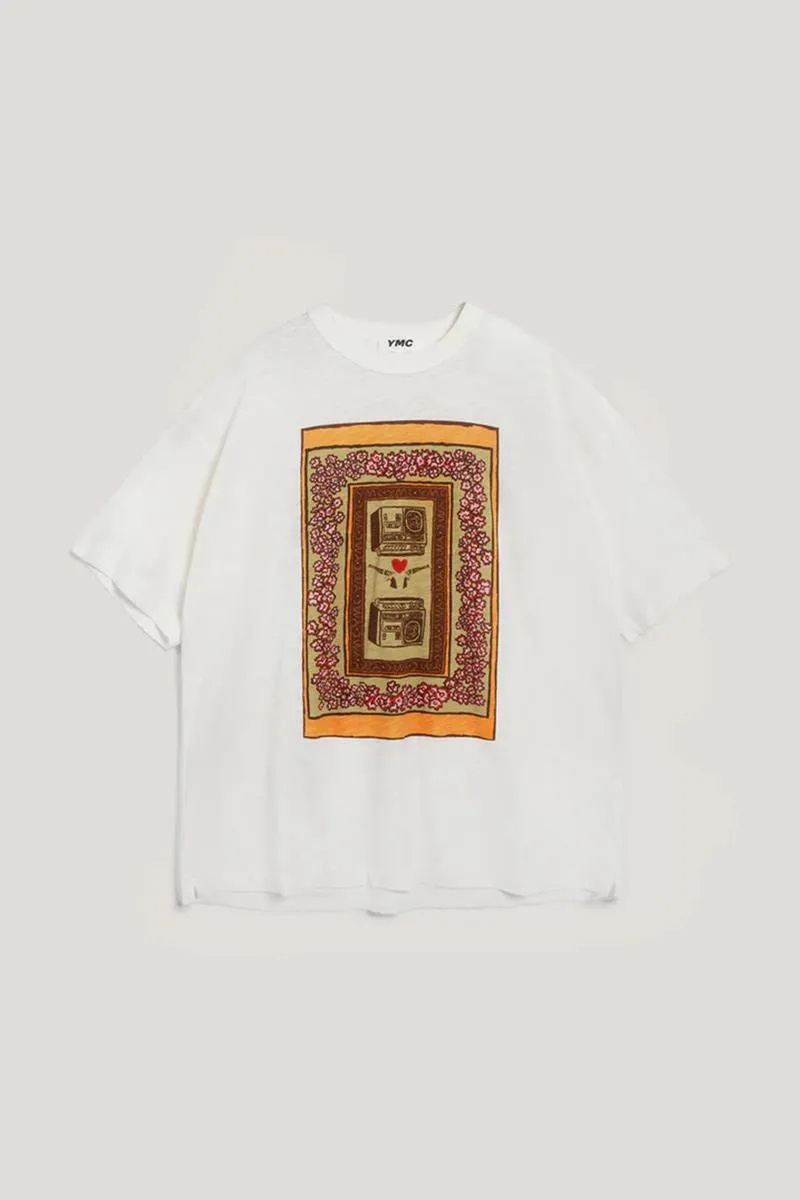 YMC CAMISETA TRIPLE BANDANA BLANCA